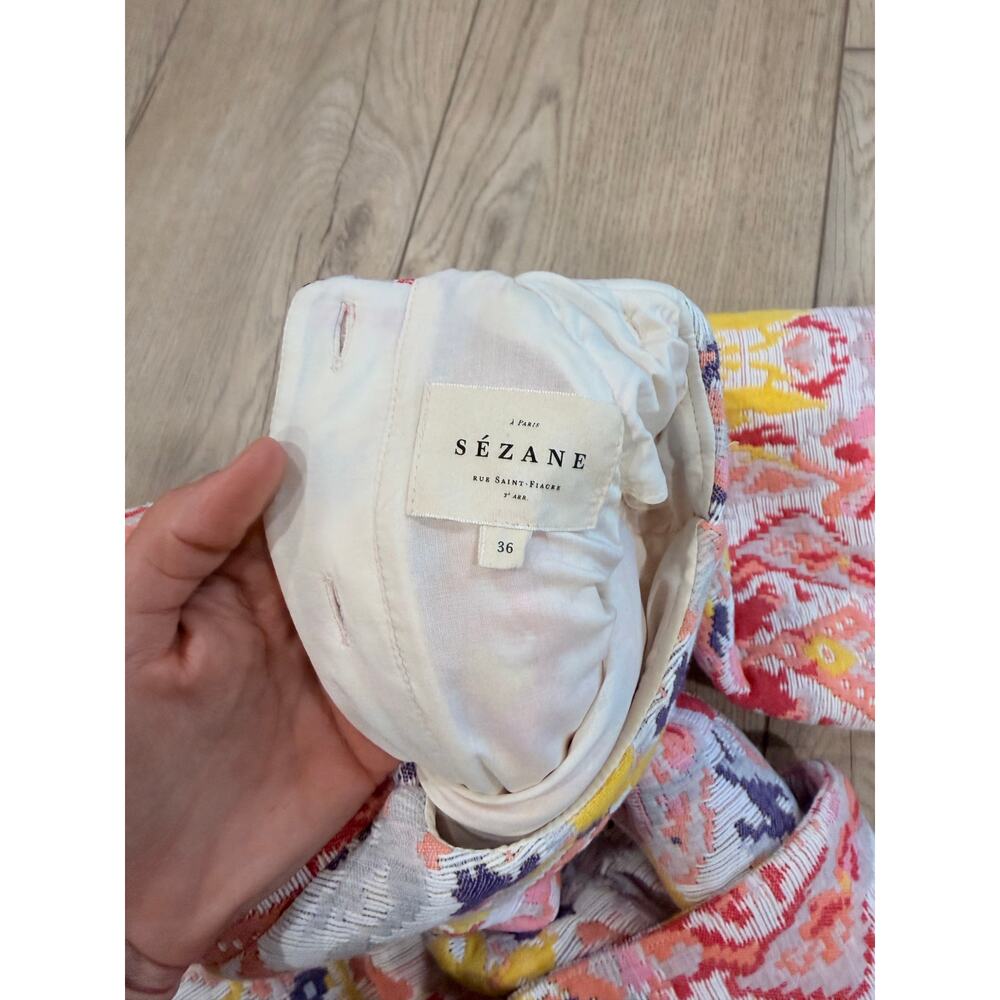 Sezane Erin Jacquard cotton Dress 36 Gorgeous - Picture 3 of 5